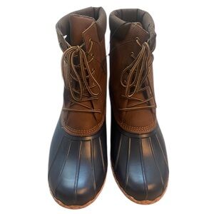 JBU Maine Waterproof Duck Boot Blue/Brown Men’s size 13